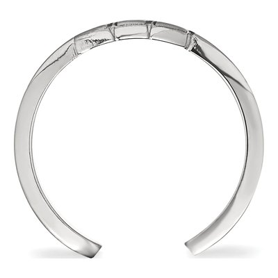 University of Wisconsin Sterling Silver Badgers Toe Letter W Ring – view 2