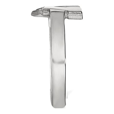 University of Wisconsin Sterling Silver Badgers Toe Letter W Ring – view 3