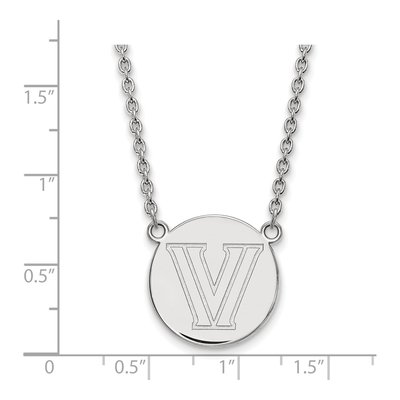 Villanova University Sterling Silver Large Letter V Necklace – view 2