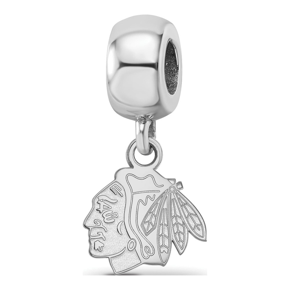 Chicago Blackhawks Sterling Silver Dangle Bead