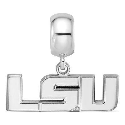 Louisiana State University Sterling Silver Small LSU Dangle Bead – view 4