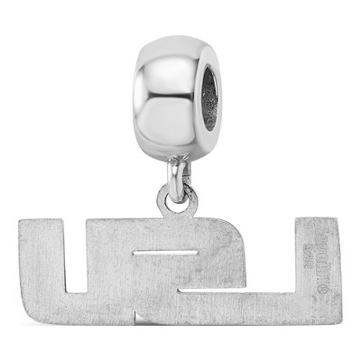 Louisiana State University Sterling Silver Small LSU Dangle Bead – view 5