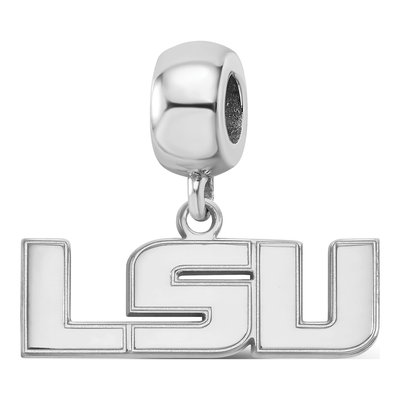 Louisiana State University Sterling Silver Small LSU Dangle Bead