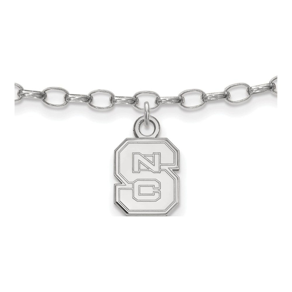 NC State Wolfpack Sterling Silver Anklet