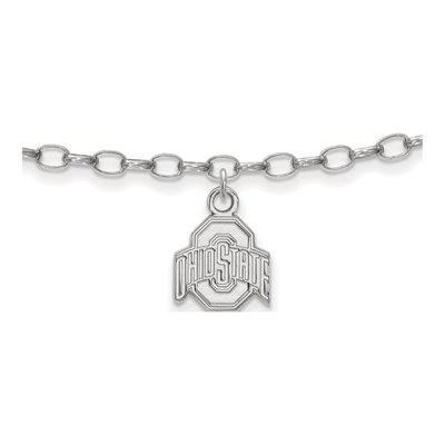 Ohio State University Sterling Silver Extra Small Anklet