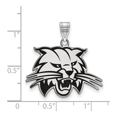 Ohio University Sterling Silver Large Bobcat Pendant – view 2