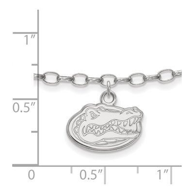 University of Florida Sterling Silver Extra Small Gators Anklet – view 2