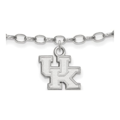 University of Kentucky Sterling Silver Extra Small U-K Anklet