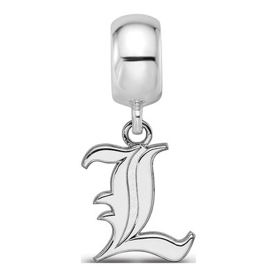 University of Louisville Sterling Silver Small Letter L Dangle Bead – view 4