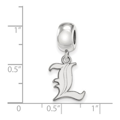 University of Louisville Sterling Silver Small Letter L Dangle Bead – view 5