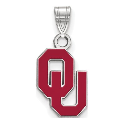 University of Oklahoma Sterling Silver Small O-U Pendant
