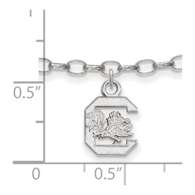 University of South Carolina Sterling Silver Extra Small Anklet – view 2