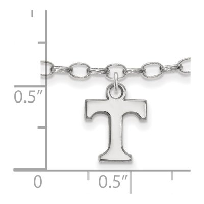 University of Tennessee Sterling Silver Extra Small Letter T Anklet – view 2