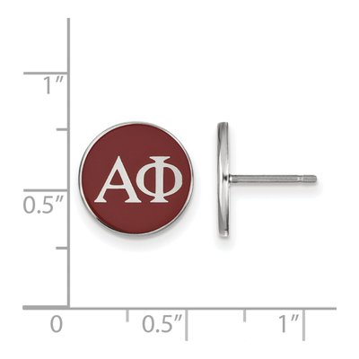 Alpha Phi Sterling Silver Stud Earrings – view 2