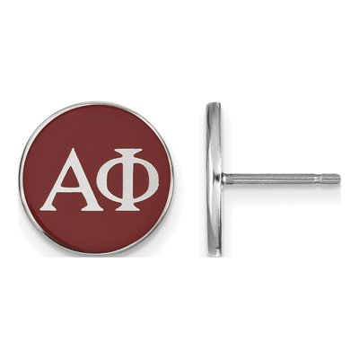 Alpha Phi Sterling Silver Stud Earrings