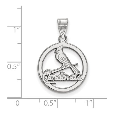 St. Louis Cardinals Sterling Silver Medium Circle Pendant – view 2