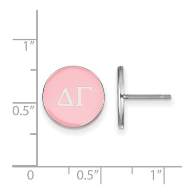 Delta Gamma Sterling Silver Sorority Stud Earrings – view 2