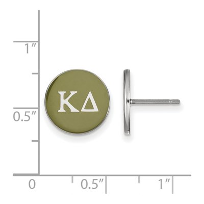Kappa Delta Sterling Silver Stud Earrings – view 2