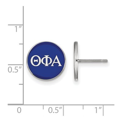 Theta Phi Alpha Sterling Silver Enamel Stud Earrings – view 2