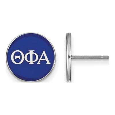 Theta Phi Alpha Sterling Silver Enamel Stud Earrings