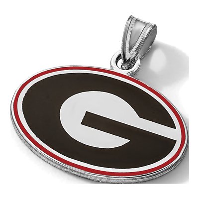 University of Georgia Sterling Silver Small Letter G Pendant – view 3