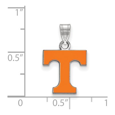 University of Tennessee Sterling Silver Small Letter T Pendant – view 2