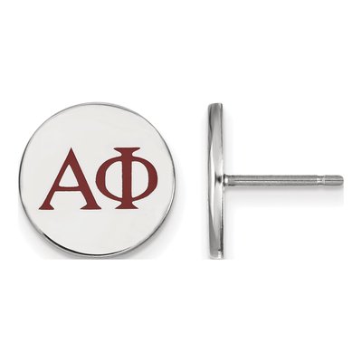 Alpha Phi Sterling Silver Sorority Letters Stud Earrings