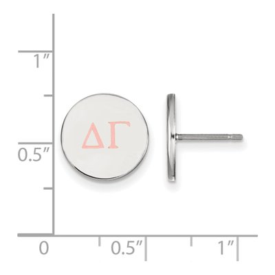Delta Gamma Sterling Silver Sorority Stud Earrings – view 2