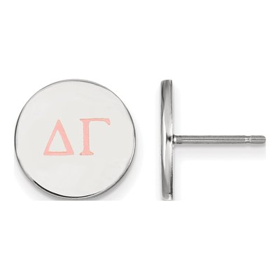 Delta Gamma Sterling Silver Sorority Stud Earrings