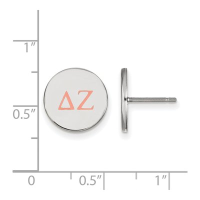 Delta Zeta Sterling Silver Sorority Stud Earrings – view 2