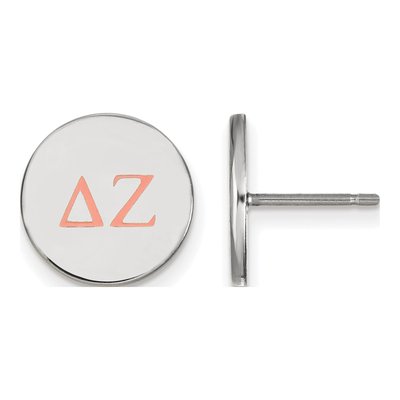 Delta Zeta Sterling Silver Sorority Stud Earrings