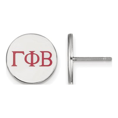 Gamma Phi Beta Sterling Silver Enamel Stud Earrings
