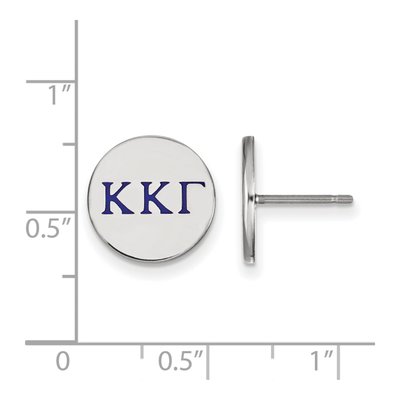 Kappa Kappa Gamma Sterling Silver Stud Earrings – view 2
