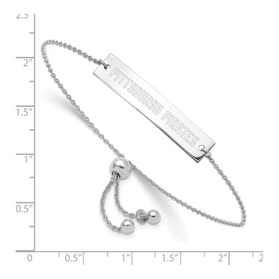 Pittsburgh Pirates Sterling Silver Adjustable Bracelet – view 3
