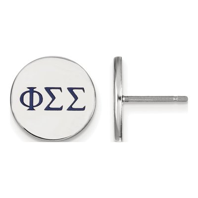 Phi Sigma Sigma Sterling Silver Stud Earrings
