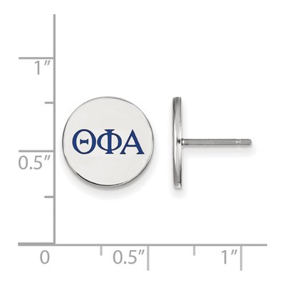 Theta Phi Alpha Sterling Silver Enamel Stud Earrings – view 2