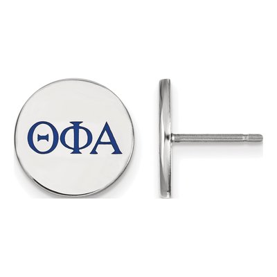 Theta Phi Alpha Sterling Silver Enamel Stud Earrings