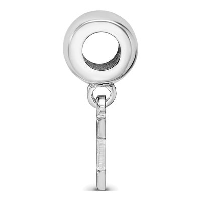University of Michigan Sterling Silver Extra Small Letter M Dangle Bead – view 3