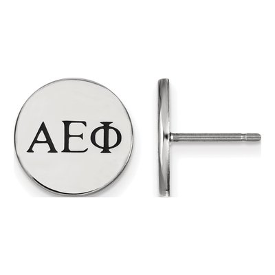 Alpha Epsilon Phi Sterling Silver Stud Earrings