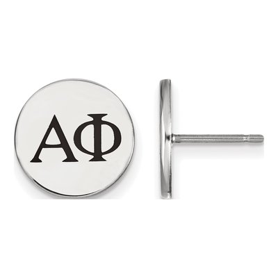 Alpha Phi Sterling Silver Sorority Stud Earrings