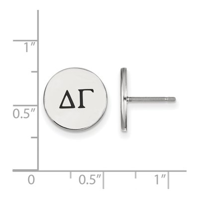 Delta Gamma Sterling Silver Sorority Stud Earrings – view 2