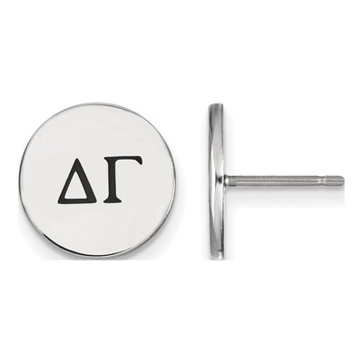 Delta Gamma Sterling Silver Sorority Stud Earrings