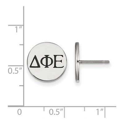 Delta Phi Epsilon Sterling Silver Sorority Stud Earrings – view 2