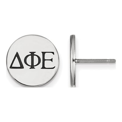 Delta Phi Epsilon Sterling Silver Sorority Stud Earrings