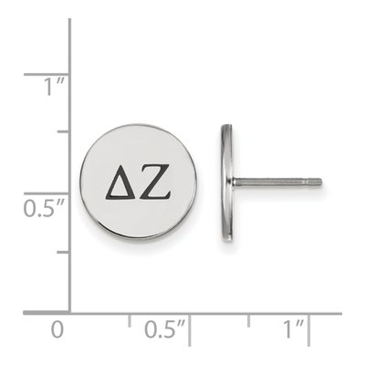 Delta Zeta Sterling Silver Sorority Stud Earrings – view 2