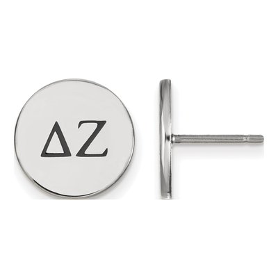Delta Zeta Sterling Silver Sorority Stud Earrings