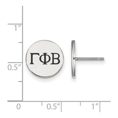 Gamma Phi Beta Sterling Silver Stud Earrings – view 2