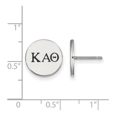 Kappa Alpha Theta Sterling Silver Stud Earrings – view 2