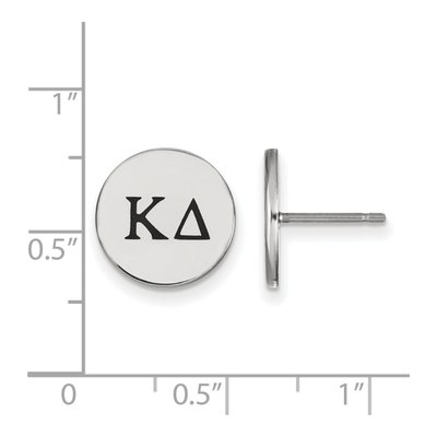 Kappa Delta Sterling Silver Greek Letter Stud Earrings – view 2