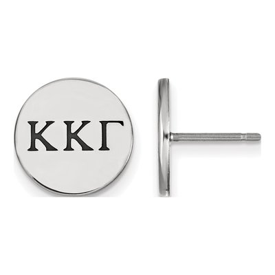 Kappa Kappa Gamma Sterling Silver Enamel Stud Earrings
